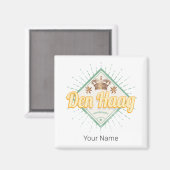 Den Haag Stad Nederland Retro Holland Vintage Magneet (Voorkant / Achterkant)