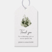 Den Huwelijk Bedankt Cadeaulabel (Voorkant)