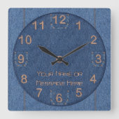 Den-i-Mite! (Aangepast) Vierkante Klok (Voorkant)
