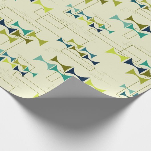 Den Lampshade (groen), pap Cadeaupapier (Hoek)