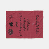 Den Night Rules Blanket Fleece Deken (Voorkant (Horizontaal))