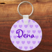 Dena in het Paars Sleutelhanger (Voorkant)
