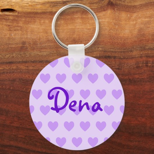 Dena in het Paars Sleutelhanger (Voorkant)