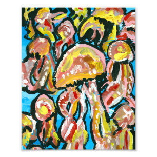 Denae's Jellyfish Print Foto Afdruk