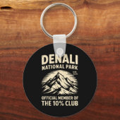 Denali 10 Percent Club Alaska National Park Hiking Sleutelhanger (Voorkant)