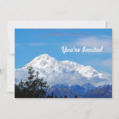 Denali Alaska Berg Sneeuw Foto Verjaardag Kaart (Voorkant)