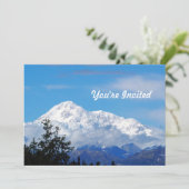 Denali Alaska Berg Sneeuw Foto Verjaardag Kaart (Staand voorkant)