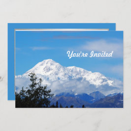 Denali Alaska Berg Sneeuw Foto Verjaardag Kaart