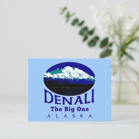 DENALI ALASKA DE GROTE BRIEFKAART (Staand voorkant)
