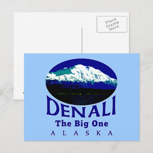DENALI ALASKA DE GROTE BRIEFKAART (Voorkant / Achterkant)