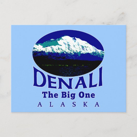 DENALI ALASKA DE GROTE BRIEFKAART (Voorkant)