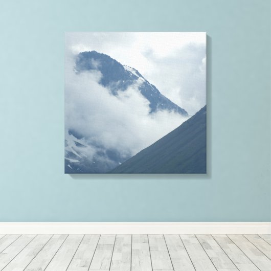 Denali Alaska - een fijne Art-printer Canvas Afdruk (Insitu (Houten vloer))