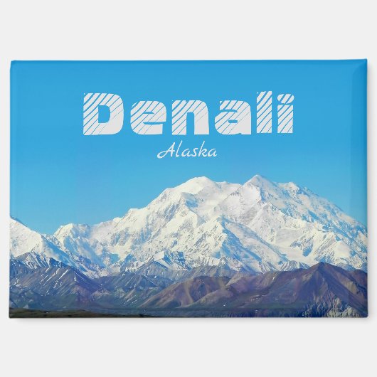 Denali Alaska Magnet Souvenir Gift (Voorkant)