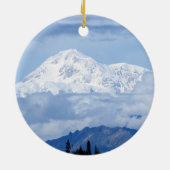Denali Alaska Mountain Foto Keramisch Ornament (Achterkant)