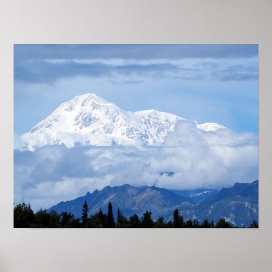 Denali Alaska Mountain Foto Poster (Voorkant)