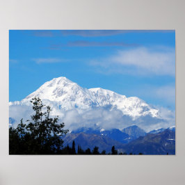 Denali Alaska Mountain Snow Foto Poster