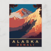 Denali, Alaska, reizen Briefkaart (Voorkant)