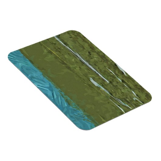 Denali Alaska Rivers Abstract Impressionisme Magneet (Rechterzijde)