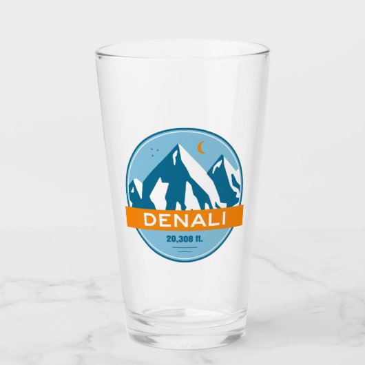 Denali Alaska Stars Moon Glas (Voorkant)