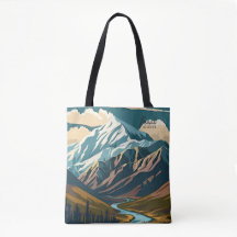 Denali Alaska USA  kunst reisillustratie