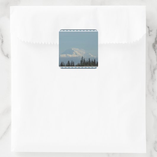 Denali ~ Alaska Vierkante Sticker (Tas)