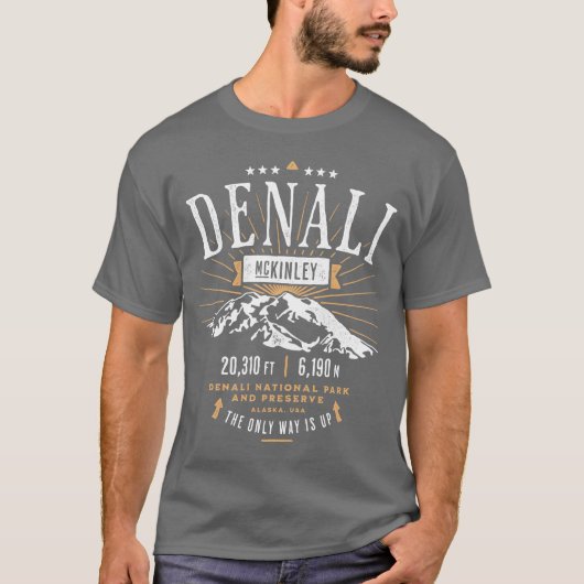 Denali Alaska Vintage T-shirt (Voorkant)