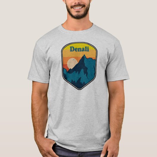 Denali Alaska Zonsopgang T-shirt (Voorkant)
