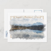 Denali Alaskan Waterverf Briefkaart (Voorkant / Achterkant)