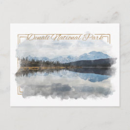 Denali Alaskan Waterverf Briefkaart