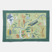 Denali Borough Map Kitchen Towels Theedoek (Horizontaal)
