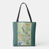 Denali Borough Map Toto Bag Tote Bag (Achterkant)