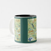 Denali Borough Map Two-Tone Mok (Voorkant links)