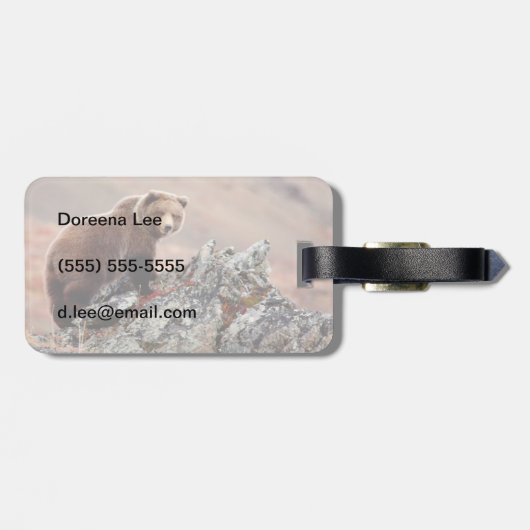 Denali Brown Beer Bagagelabel (Achterkant horizontaal)