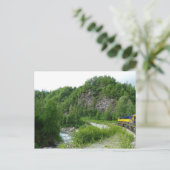 Denali Express Alaska Train Vacation Fotografie Briefkaart (Staand voorkant)