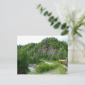 Denali Express Alaska Train Vacation Fotografie Briefkaart (Staand voorkant)
