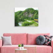 Denali Express Alaska Train Vacation Fotografie Canvas Afdruk (Insitu (Woonkamer))