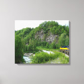 Denali Express Alaska Train Vacation Fotografie Canvas Afdruk (Voorkant)