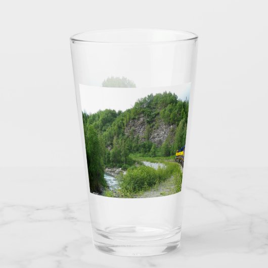 Denali Express Alaska Train Vacation Fotografie Glas (Achterkant)