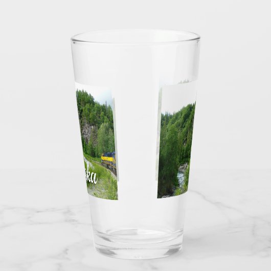 Denali Express Alaska Train Vacation Fotografie Glas (Links)