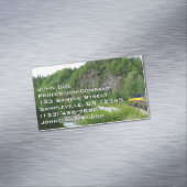 Denali Express Alaska Train Vacation Fotografie Magnetisch Visitekaartje (Voorbeeld)