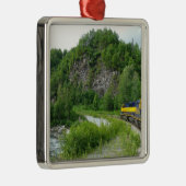 Denali Express Alaska Train Vacation Fotografie Metalen Ornament (Rechts)