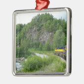 Denali Express Alaska Train Vacation Fotografie Metalen Ornament (Links)