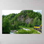 Denali Express Alaska Train Vacation Fotografie Poster (Voorkant)