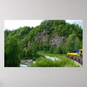 Denali Express Alaska Train Vacation Fotografie Poster
