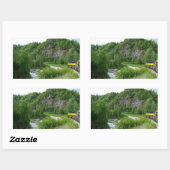 Denali Express Alaska Train Vacation Fotografie Rechthoekige Sticker (Vel)