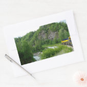 Denali Express Alaska Train Vacation Fotografie Rechthoekige Sticker (Envelop)