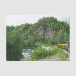 Denali Express Alaska Train Vacation Fotografie Tissuepapier