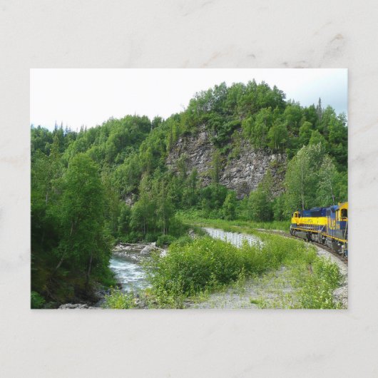 Denali Express Alaska Trein Vakantie Fotografie Briefkaart (Voorkant)
