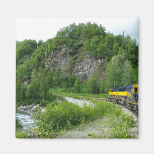 Denali Express Alaska Trein Vakantie Fotografie Magneet