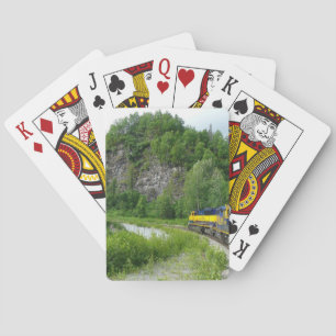 Denali Express Alaska Trein Vakantie Fotografie Pokerkaarten
